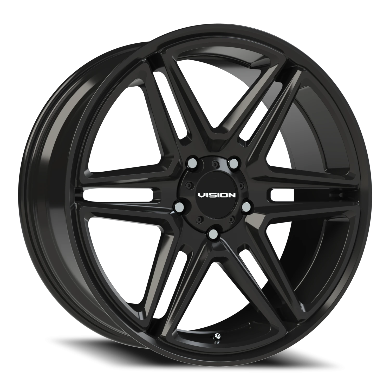 Vision Wedge 20x9 5x115 15mm Gloss Black : 476-2990GB15