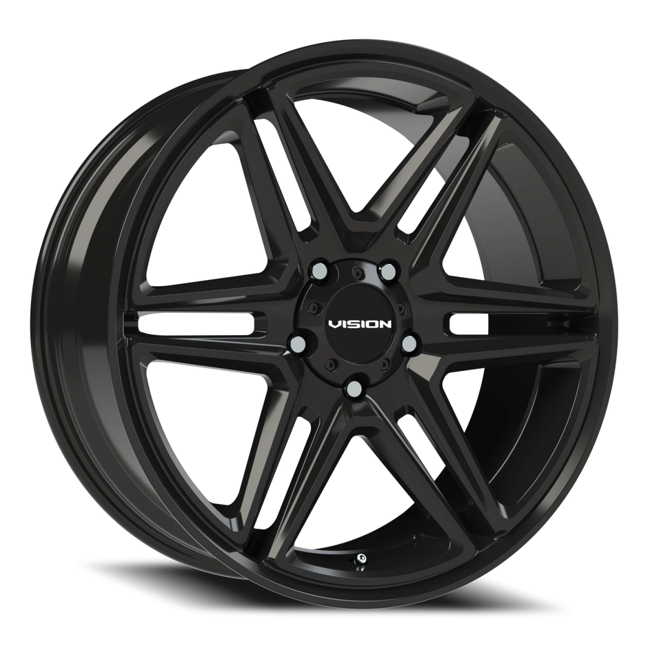 Vision Wedge 20x9 5x115 15mm Gloss Black : 476-2990GB15