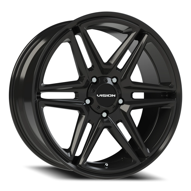 Vision Wedge 20x9 5x139.7 15mm Gloss Black : 476-2985GB15