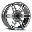 Vision Wedge 20x9 5x139.7 15mm Gunmetal Machined Face : 476-2985GMMF15