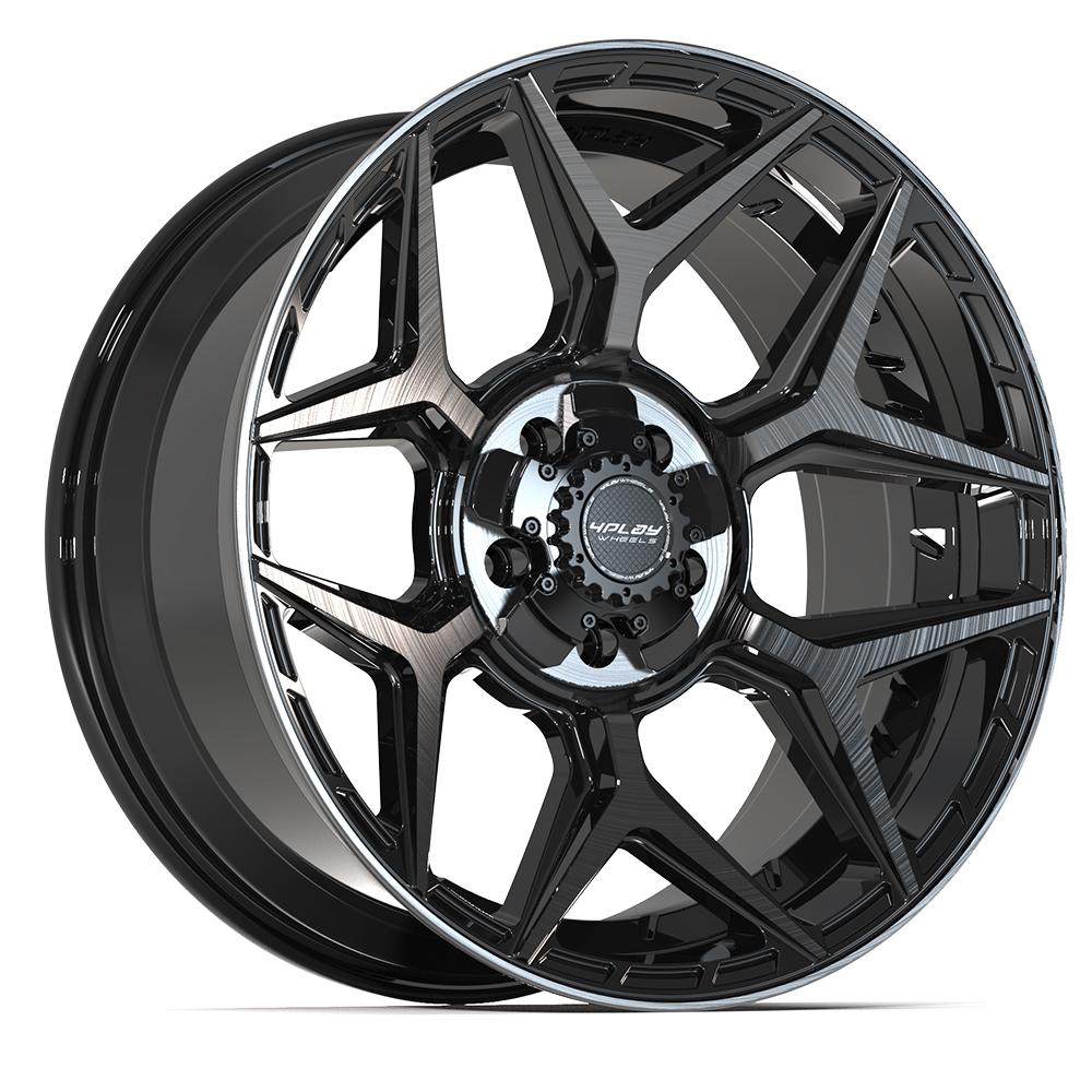 4PLAY Gen3 4P06 20x9x127 & 5x139.7 +0et in Brushed Black  - 4P06-20090-5D55-0BBT