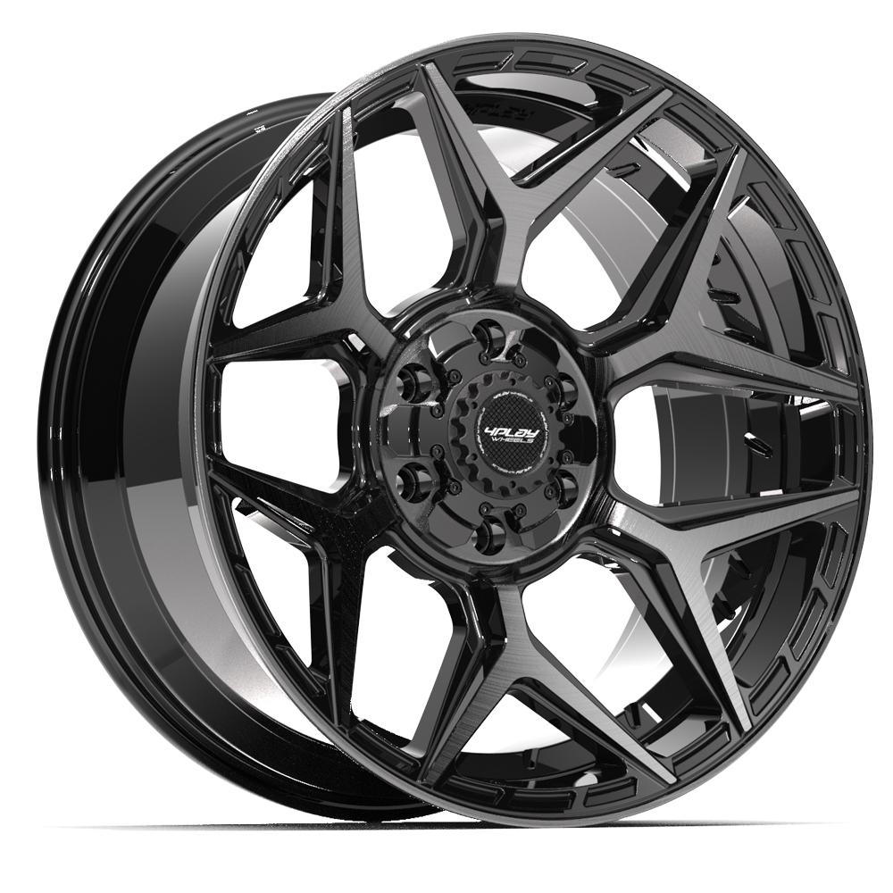 4PLAY Gen3 4P06 20x9 6x135mm & 6x139.7 +0et in Brushed Black  - 4P06-20090-6D55-0BBT