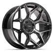 4PLAY Gen3 4P06 22x10x127 & 5x139.7 -18et in Brushed Black - 4P06-22100-5D55-18BBT