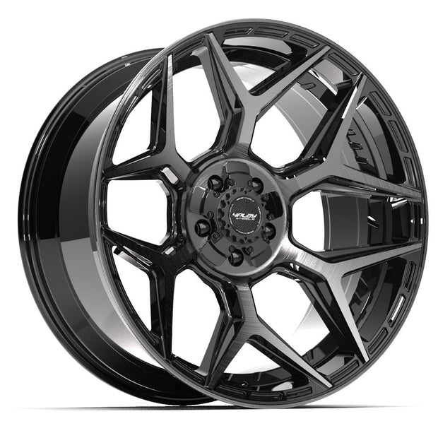 4PLAY Gen3 4P06 22x10x127 & 5x139.7 -18et in Brushed Black - 4P06-22100-5D55-18BBT