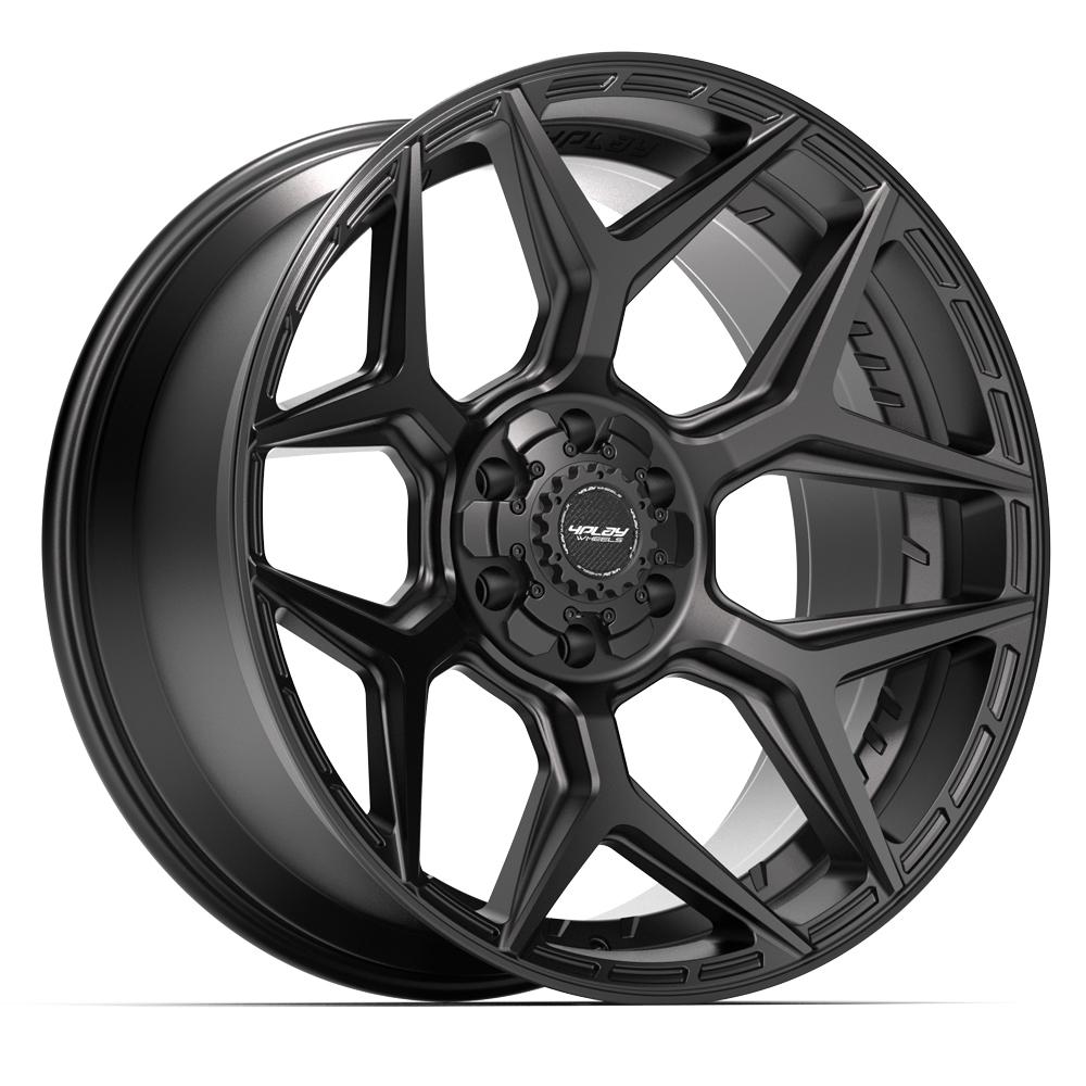 4PLAY Gen3 4P06 22x10 6x5.5 & 6x135mm -18et in Satin Black - 4P06-22100-6D55-18B1