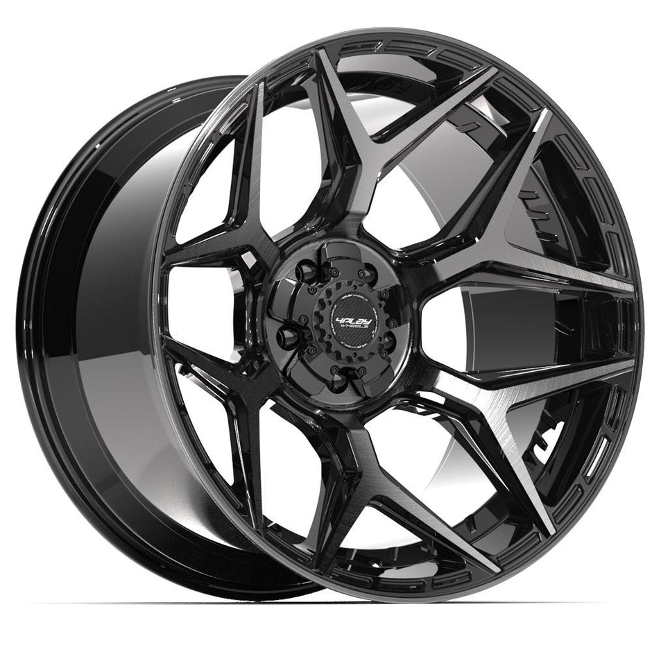 4PLAY Gen3 4P06 22x12x127 & 5x139.7 -44et in Brushed Black - 4P06-22120-5D55-44BBT