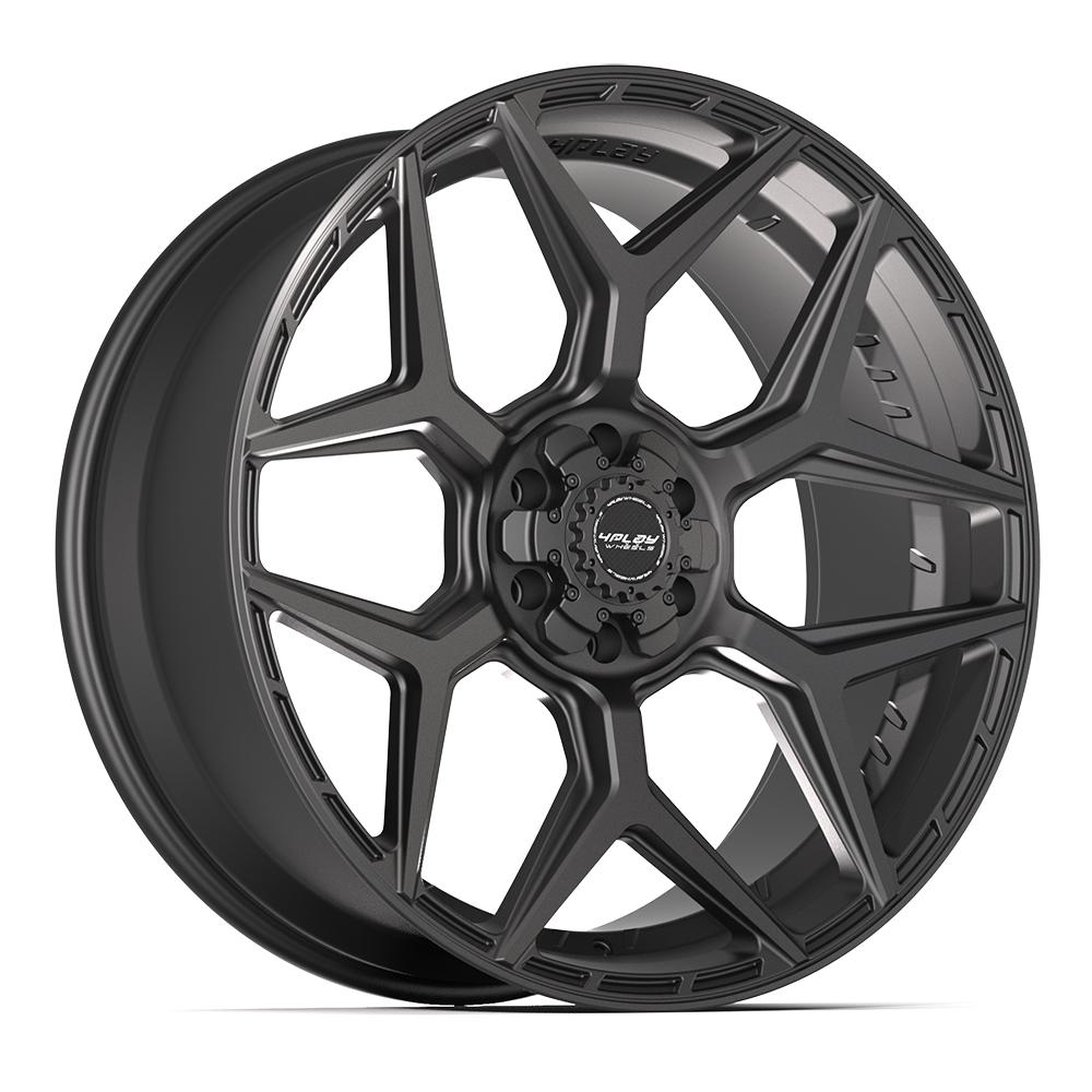 4PLAY Gen3 4P06 24x10 6x5.5 & 6x135mm 18et in Satin Black - 4P06-24100-6D55-18B1
