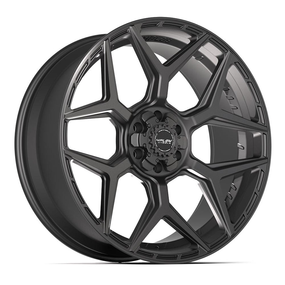 4PLAY Gen3 4P06 24x10 6x5.5 & 6x135mm 18et in Satin Black - 4P06-24100-6D55-18B1