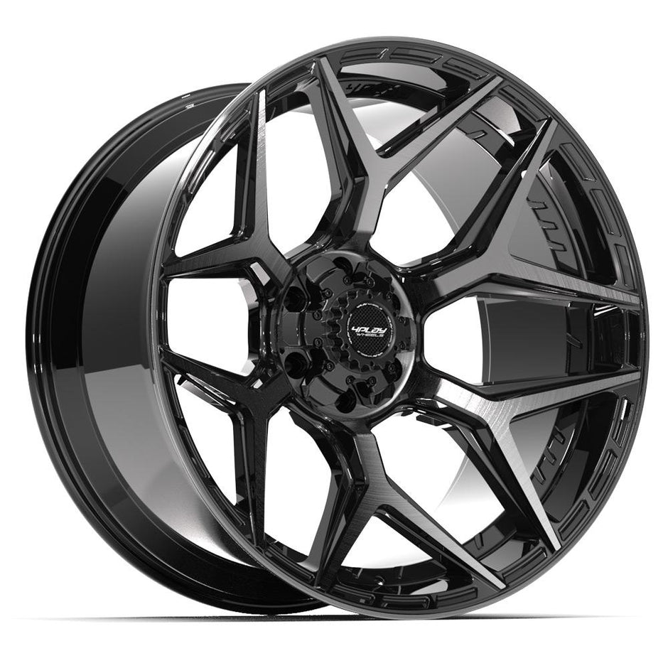 4PLAY Gen3 4P06 24x12 6x135mm & 6x139.7 -44et in Brushed Black - 4P06-24120-6D55-44BBT