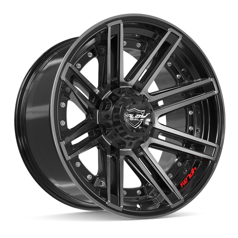 4PLAY Gen2 4P08 20x10 6x135mm & 6x139.7 -18et in Brushed Black - 4P08-20100-6D55-18BBT