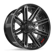 4PLAY Gen2 4P08 22x10 6x135mm & 6x139.7 -18et in Brushed Black - 4P08-22100-6D55-18BBT