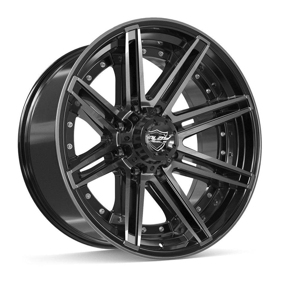 4PLAY Gen2 4P08 22x10 8x170mm -24et in Brushed Black - 4P08-22100-8170-24BBT