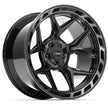 4PLAY Gen3 4P55 22x12x127 & 5x139.7 -44et in Brushed Black - 4P55-22120-5D55-44BBT