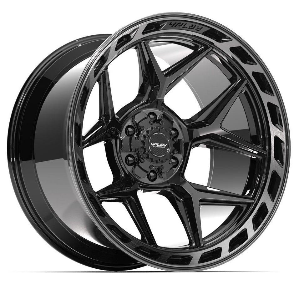 4PLAY Gen3 4P55 22x12 6x135mm & 6x139.7 -44et in Brushed Black - 4P55-22120-6D55-44BBT