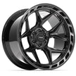 4PLAY Gen3 4P55 22x12 6x135mm & 6x139.7 -44et in Brushed Black - 4P55-22120-6D55-44BBT