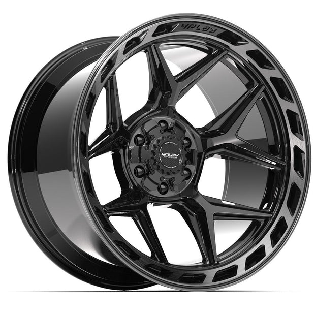 4PLAY Gen3 4P55 22x12 6x135mm & 6x139.7 -44et in Brushed Black - 4P55-22120-6D55-44BBT