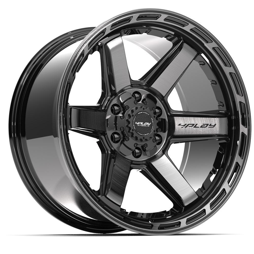 4PLAY Gen3 4P63 20x10x127 & 5x139.7 -18et in Brushed Black - 4P63-20100-5D55-18BBT