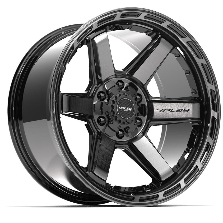 4PLAY Gen3 4P63 20x10x127 & 5x139.7 -18et in Brushed Black - 4P63-20100-5D55-18BBT