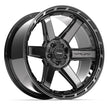 4PLAY Gen3 4P63 22x10x127 & 5x139.7 -18et in Brushed Black - 4P63-22100-5D55-18BBT