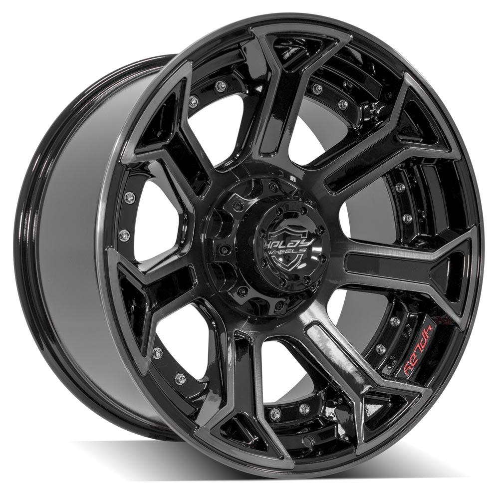 4PLAY Gen2 4P70 20x10 6x135mm & 6x139.7 -18et in Brushed Black - 4P70-20100-6D55-18BBT