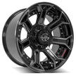 4PLAY Gen2 4P70 20x10 6x135mm & 6x139.7 -18et in Brushed Black - 4P70-20100-6D55-18BBT