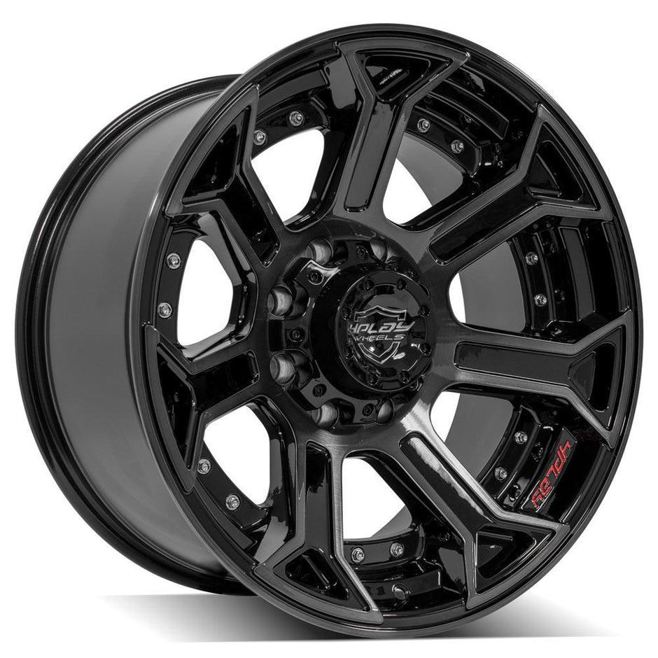 4PLAY Gen2 4P70 20x10 8x170mm -24et in Brushed Black - 4P70-20100-8170-24BBT