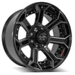 4PLAY Gen2 4P70 22x10 8x170mm -24et in Brushed Black - 4P70-22100-8170-24BBT