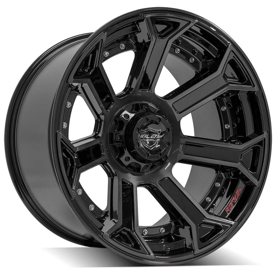 4PLAY Gen2 4P70 22x12 6x135mm & 6x139.7 -44et in Brushed Black - 4P70-22120-6D55-44BBT