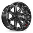 4PLAY Gen2 4P80R 20x9x127 & 5x139.7 +0et in Brushed Black  - 4P80R-20090-5D55-0BBT