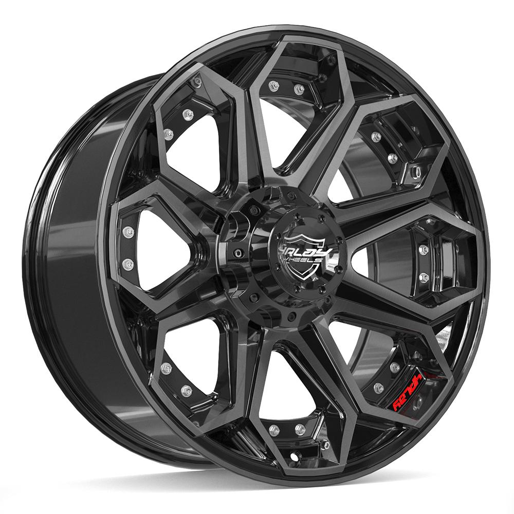 4PLAY Gen2 4P80R 20x9 6x135mm & 6x139.7 +0et in Brushed Black  - 4P80R-20090-6D55-0BBT