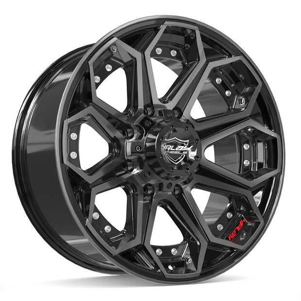 4PLAY Gen2 4P80R 20x9 8x180mm +0et in Brushed Black  - 4P80R-20090-8180-0BBT