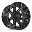 4PLAY Gen2 4P80R 20x10x127 & 5x139.7 -24et in Brushed Black - 4P80R-20100-5D55-24BBT