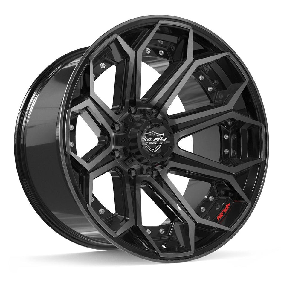 4PLAY Gen2 4P80R 22x12 8x170mm -44et in Brushed Black - 4P80R-22120-8170-44BBT