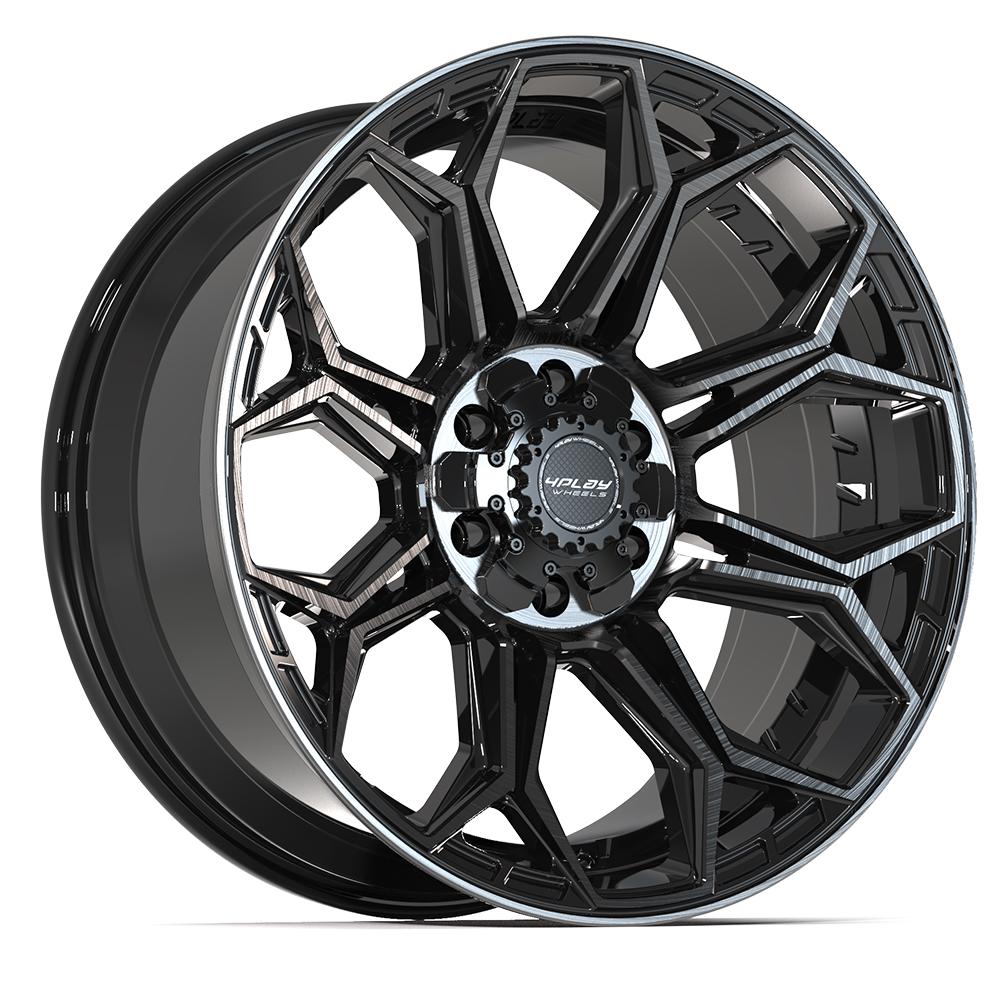 4PLAY Gen3 4P83 20x9 6x135mm & 6x139.7 +0et in Brushed Black  - 4P83-20090-6D55-0BBT