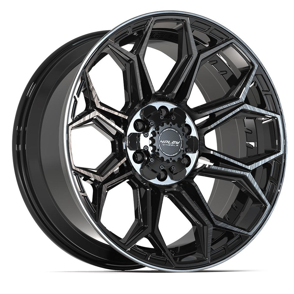 4PLAY Gen3 4P83 20x9 6x135mm & 6x139.7 +0et in Brushed Black  - 4P83-20090-6D55-0BBT