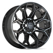 4PLAY Gen3 4P83 20x9 6x135mm & 6x139.7 +0et in Brushed Black  - 4P83-20090-6D55-0BBT