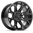 4PLAY Gen3 4P83 20x10x127 & 5x139.7 -18et in Brushed Black - 4P83-20100-5D55-18BBT