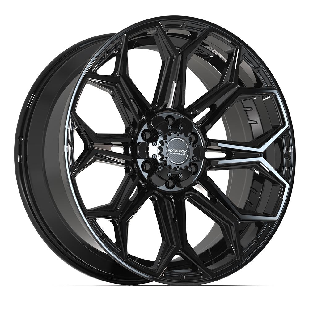 4PLAY Gen3 4P83 22x9 6x5.5 & 6x135mm 12et in Gloss Black - 4P83-22090-6D55-12B