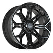 4PLAY Gen3 4P83 22x9 6x5.5 & 6x135mm 12et in Gloss Black - 4P83-22090-6D55-12B
