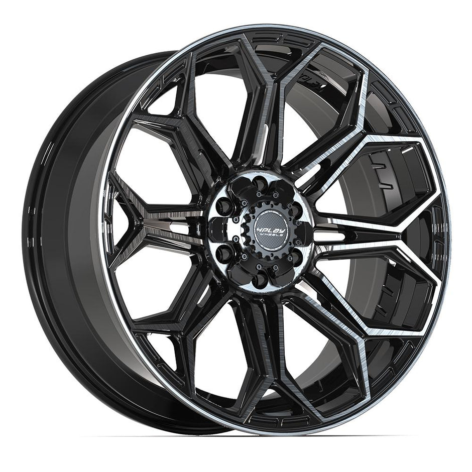 4PLAY Gen3 4P83 22x9 6x135mm & 6x139.7 +12et in Brushed Black  - 4P83-22090-6D55-12BBT