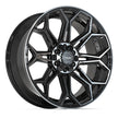 4PLAY Gen3 4P83 22x9 6x135mm & 6x139.7 +12et in Brushed Black  - 4P83-22090-6D55-12BBT