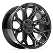 4PLAY Gen3 4P83 22x10x127 & 5x139.7 -18et in Brushed Black - 4P83-22100-5D55-18BBT