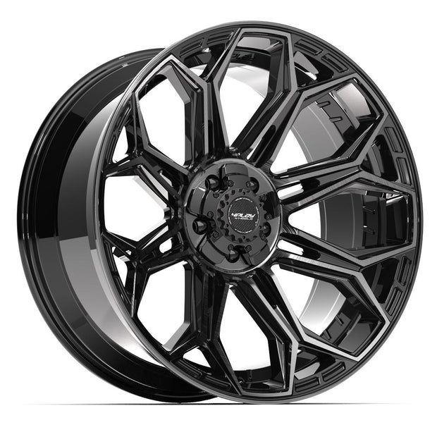 4PLAY Gen3 4P83 22x10x127 & 5x139.7 -18et in Brushed Black - 4P83-22100-5D55-18BBT