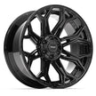 4PLAY Gen3 4P83 22x10 6x5.5 & 6x135mm -18et in Gloss Black - 4P83-22100-6D55-18B