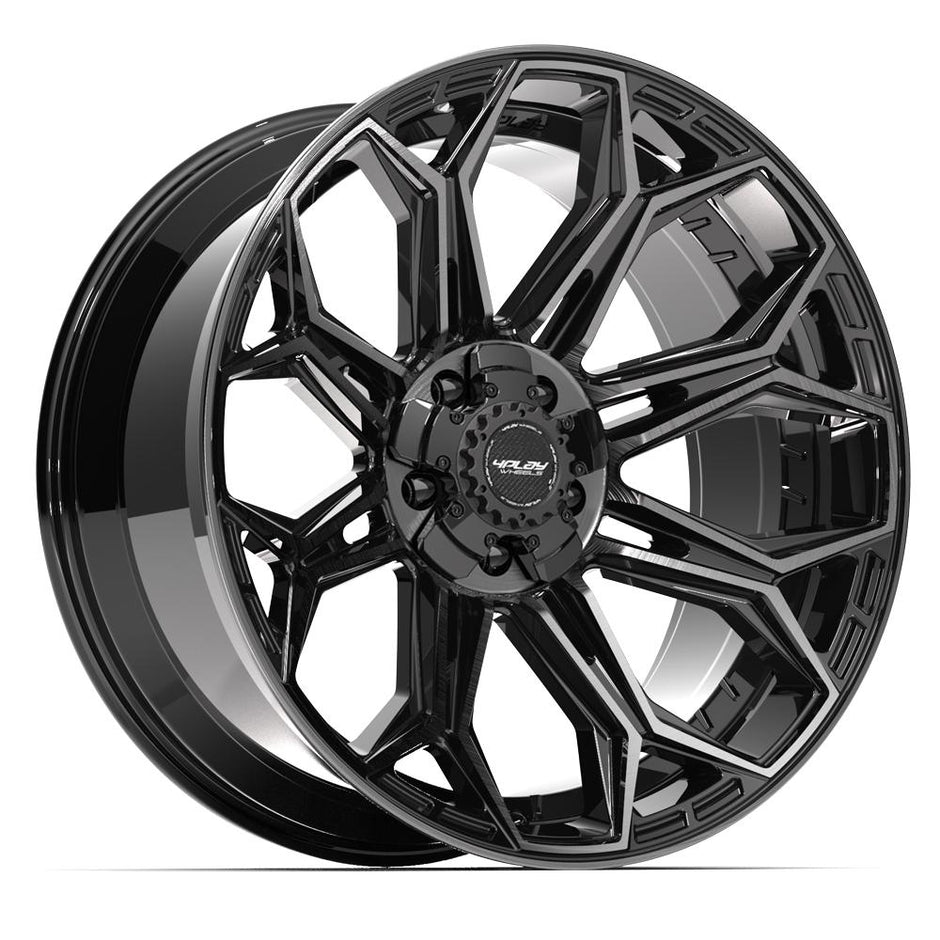 4PLAY Gen3 4P83 22x12x127 & 5x139.7 -44et in Brushed Black - 4P83-22120-5D55-44BBT