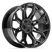 4PLAY Gen3 4P83 22x12x127 & 5x139.7 -44et in Brushed Black - 4P83-22120-5D55-44BBT
