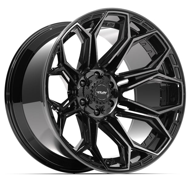 4PLAY Gen3 4P83 22x12 6x135mm & 6x139.7 -44et in Brushed Black - 4P83-22120-6D55-44BBT