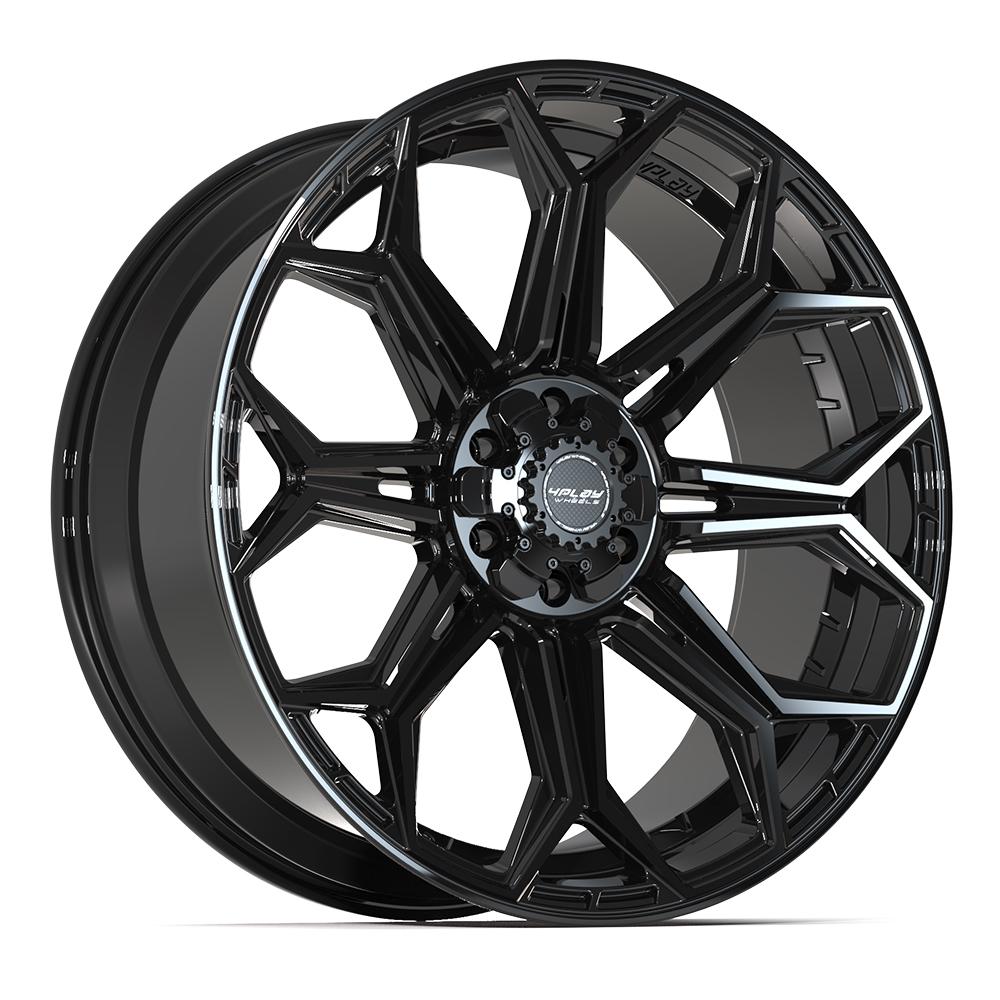 4PLAY Gen3 4P83 24x10 6x5.5 & 6x135mm 18et in Gloss Black - 4P83-24100-6D55-18B