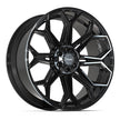 4PLAY Gen3 4P83 24x10 6x5.5 & 6x135mm 18et in Gloss Black - 4P83-24100-6D55-18B