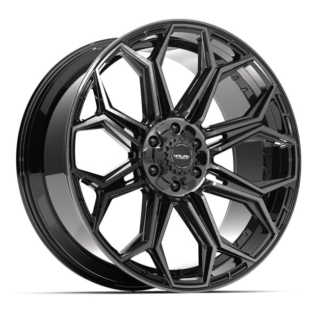 4PLAY Gen3 4P83 24x12 6x135mm & 6x139.7 -44et in Brushed Black - 4P83-24120-6D55-44BBT